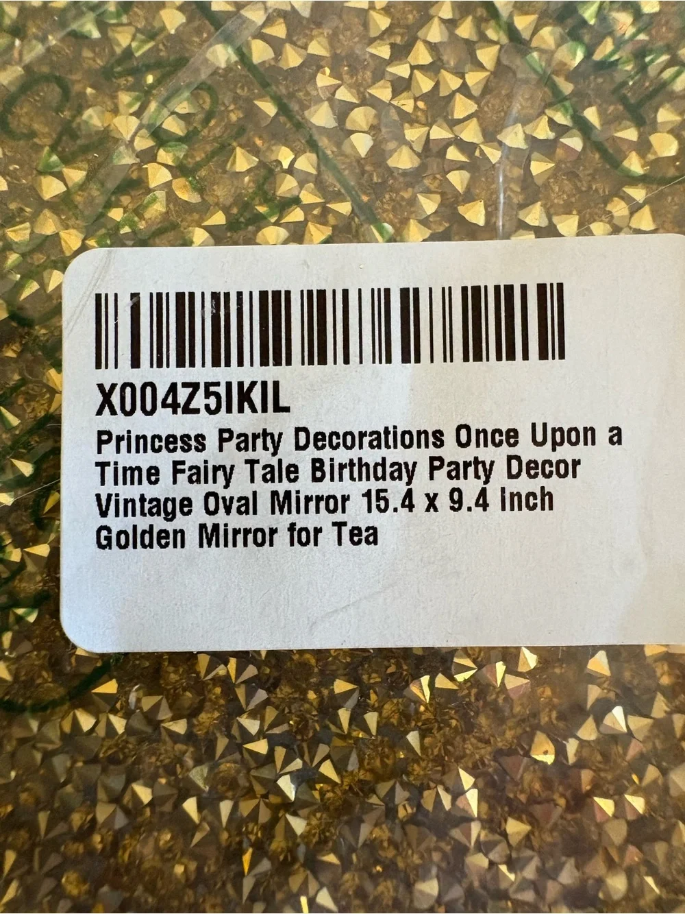 Princess NWT Oval 'Once Upon a Time' Mirror/Tea Birthday, Baby shower, Wedding